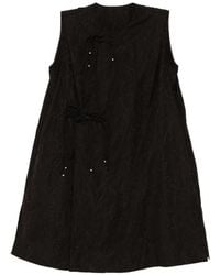 JNBY - Floral-Embroidered Drawstring Dress - Lyst