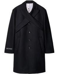 Off-White c/o Virgil Abloh - Crossed Single-Breasted Coat - Lyst