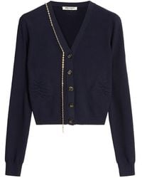 Ports 1961 - Chain-detail Buttoned Cardigan - Lyst
