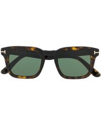 Tom Ford - Tortoiseshell Square-Frame Sunglasses - Lyst