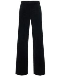 Antonelli - Samuel Velvet Wide-Leg Trousers - Lyst