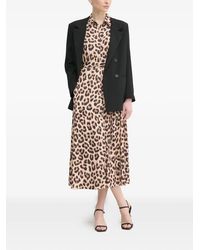 Ouí - Leopard Print Tie Dress - Lyst
