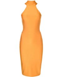 Lethicia Bronstein - Audrey Halterneck Midi Dress - Lyst