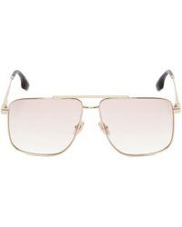 Victoria Beckham - Double-bridge Pilot-frame Sunglasses - Lyst