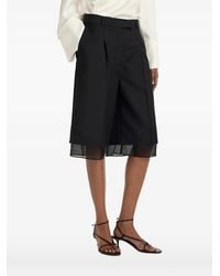 Rohe - Organza-Insert Tailored Shorts - Lyst