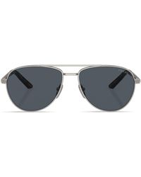 Prada - Logo-print Pilot Sunglasses - Lyst