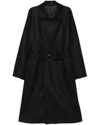 Ssstein - Belted Double-Breasted Coat - Lyst