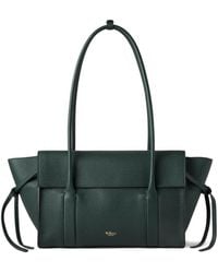 Mulberry - Small Soft Bayswater Grain-Leather Tie-Detail Shoulder Bag - Lyst