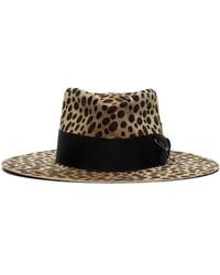 Nick Fouquet Fedora mit Leoparden-Print - Mehrfarbig