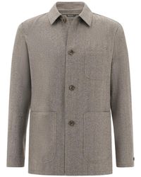 BOGGI - Veste En Laine À Chevrons - Lyst