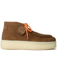 Miu Miu - Square Toe Platform Ankle Boots - Lyst