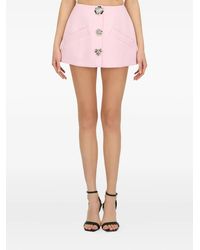 Blumarine - Embellished-Button Skirt - Lyst