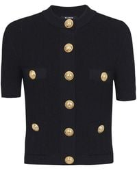 Balmain - Cardigan in maglia con bottoni - Lyst