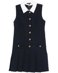 Maje - Jurk Met Geplooide Kraag - Lyst