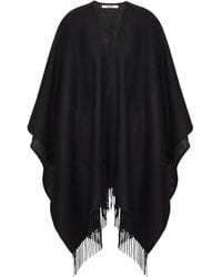 Valentino Garavani - Vlogo Signature Cashmere Poncho - Lyst