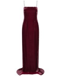 ROTATE BIRGER CHRISTENSEN - Silk Velvet Strap Dress - Lyst