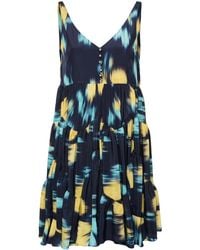 Lanvin - Charmeuse Mini-Jurk - Lyst