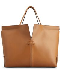 Tod's - レザー トートバッグ - Lyst