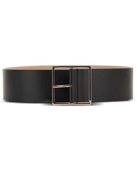 Max Mara - Square-Buckle Wide Belt - Lyst