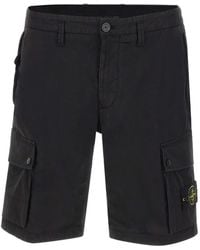 Stone Island - Compass-Badge Cargo Shorts - Lyst