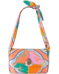 Kurt Geiger - Knot-Strap Printed Shoulder Bag - Lyst