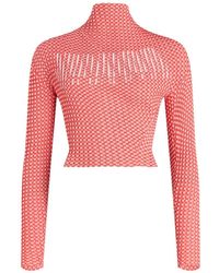 Jean Paul Gaultier - Gingham-Pattern Asymmetric-Collar Top - Lyst