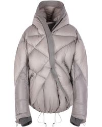 Yehuafan - Doudoune Zippée À Capuche - Lyst