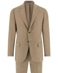 BOGGI - Single-Breasted Linen Suit - Lyst