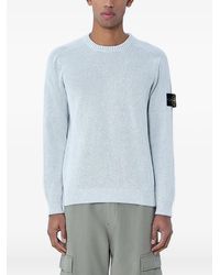 Stone Island - Cotton Crew Neck Sweater - Lyst