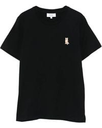 Maison Kitsuné - Maison Kitsune 'Lady Fox Cotton T -Shirt - Lyst