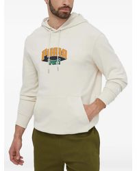 PUMA - Logo-Print Drawstring Hoodie - Lyst