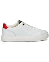Tommy Hilfiger - Logo Leather Sneakers - Lyst