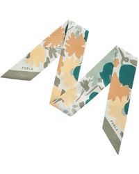 Furla - Floral-Print Scarf - Lyst