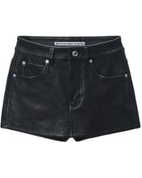 Alexander Wang - Cotton-Blend Mini Skirt - Lyst