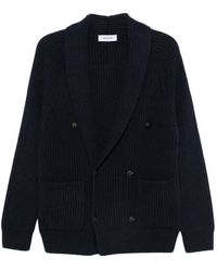 Gran Sasso - Double-Breasted Ribbed-Knit Cardigan - Lyst