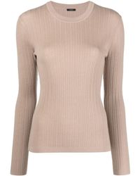 JOSEPH - Ribbed-knit Long-sleeved Top - Lyst