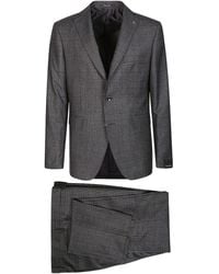 Tagliatore - Check-Pattern Wool Suit - Lyst