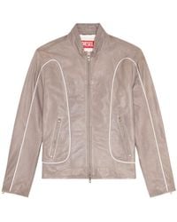 DIESEL - L-krix Leather Biker Jacket - Lyst