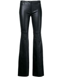 Plein Sud - Flared Leather Trousers - Lyst