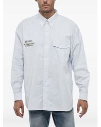 J.Press - Striped Embroidered Shirt - Lyst