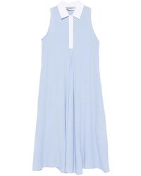 Iceberg - Sleeveless Contrast-Collar Dress - Lyst