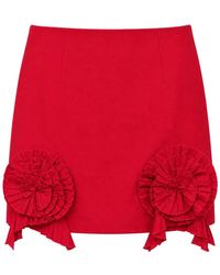 Blumarine - Rosette-Embellished Mini Skirt - Lyst
