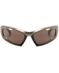 Balenciaga - Dynamo Sonnenbrille mit Oversized-Gestell - Lyst