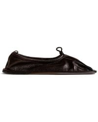 Hereu - Puntera Pleated Ballet Flats - Lyst