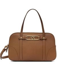 ARMANI EXCHANGE - Logo-Plaque Tote Bag - Lyst