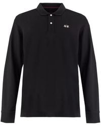La Martina - Brett Poloshirt Met Geborduurd Logo En Lange Mouwen - Lyst