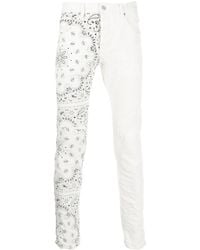 Purple Brand - Bandana-Print Skinny Corduroy Trousers - Lyst
