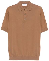 Lardini - Poloshirt Met Korte Mouwen En Knoop - Lyst