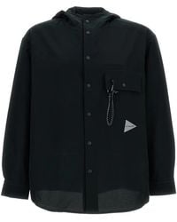 and wander - Chest-Pocket Hooded Jacket - Lyst