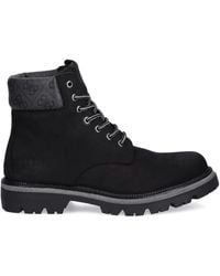 Guess - Lace-Up Logo Boots - Lyst